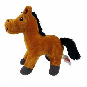 Melissa Doug Horse Pony Plush Brown Chestnut 8" Feed Groom 85377 Stuffed Animal